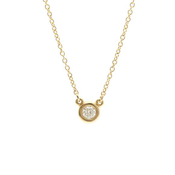 Tiffany Diamonds By The Yard Pink Gold (18K) Diamond MenWomen Fashion Pendan...